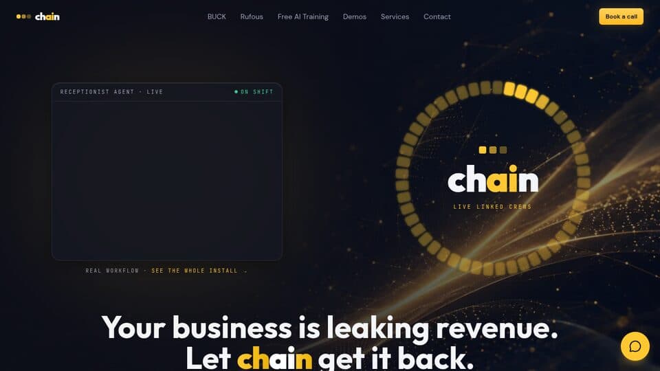 The chAIn home page