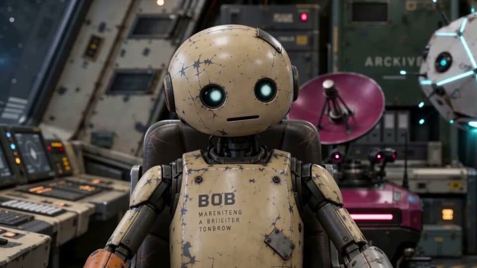 Bob the archive robot from Wrong About Humans